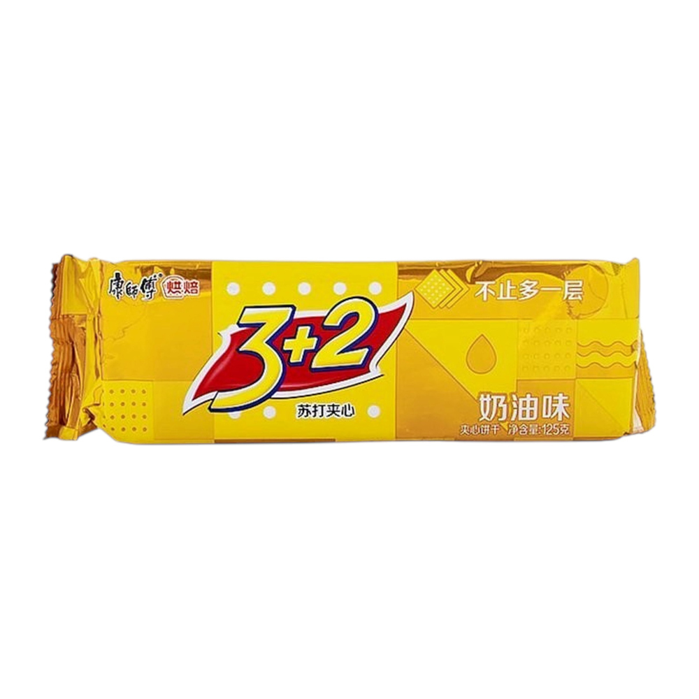 Master Kong 3+2 Sandwich Biscuit Cream Filling 125g