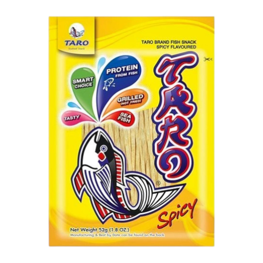 Taro Fish Snack Spicy 52g