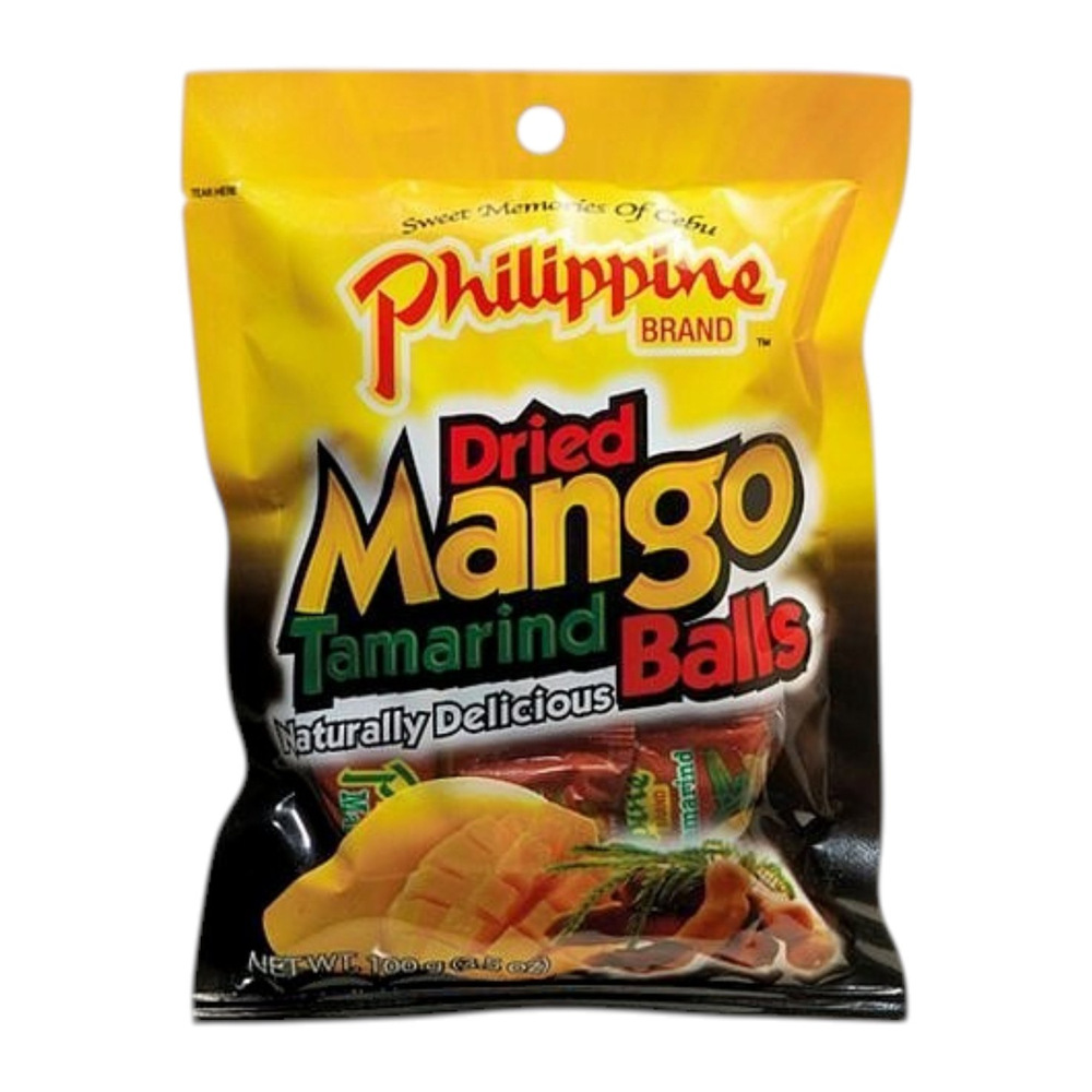 Philippine Brand Dried Mango Tamarind Fruit Balls 100g