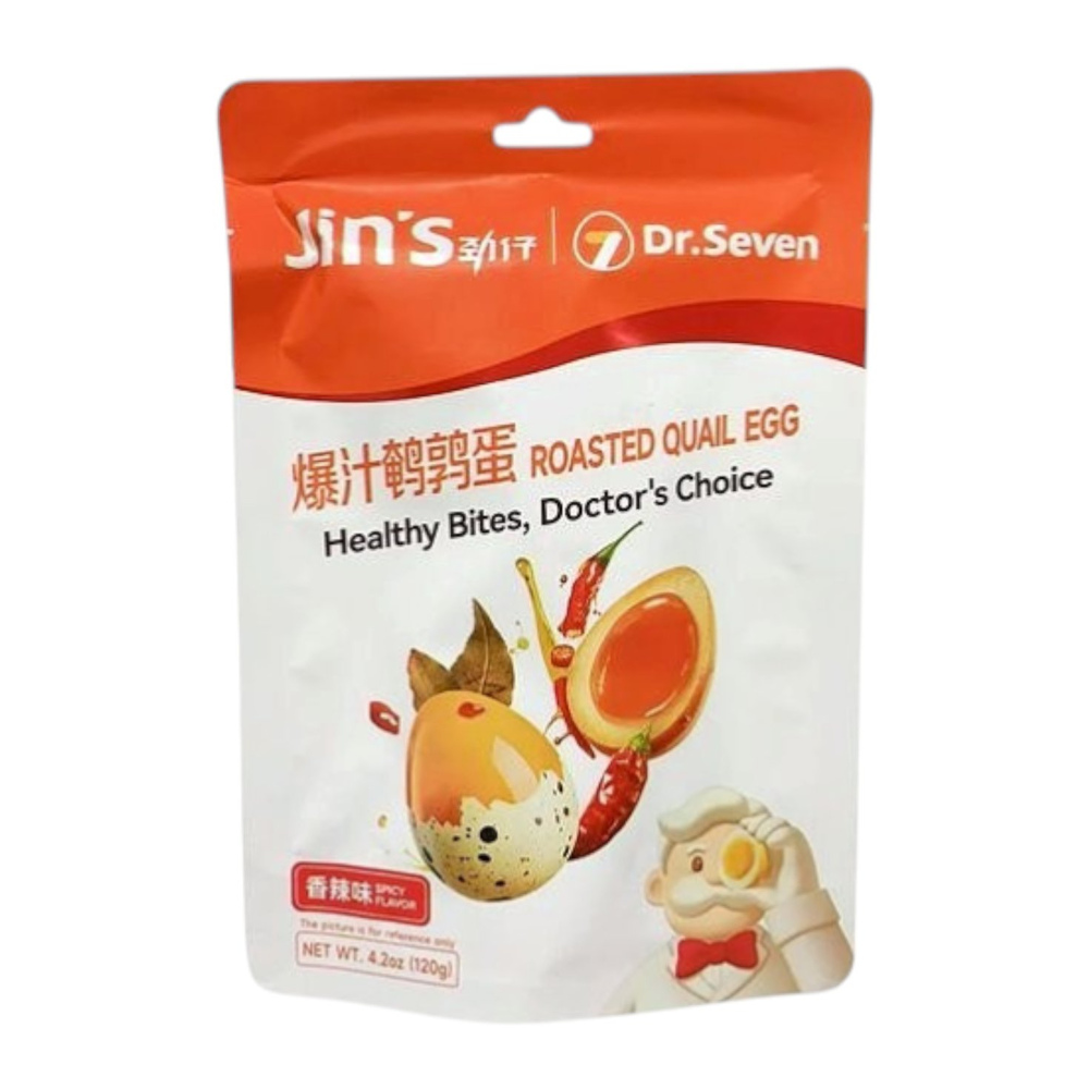 Jin's Roasted Quail Egg Spicy Flavor 120g