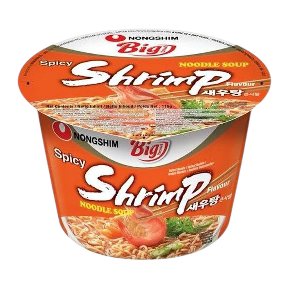 NONGSHIM Big Bowl Instant Noodles Spicy Shrimp Flavor 115g