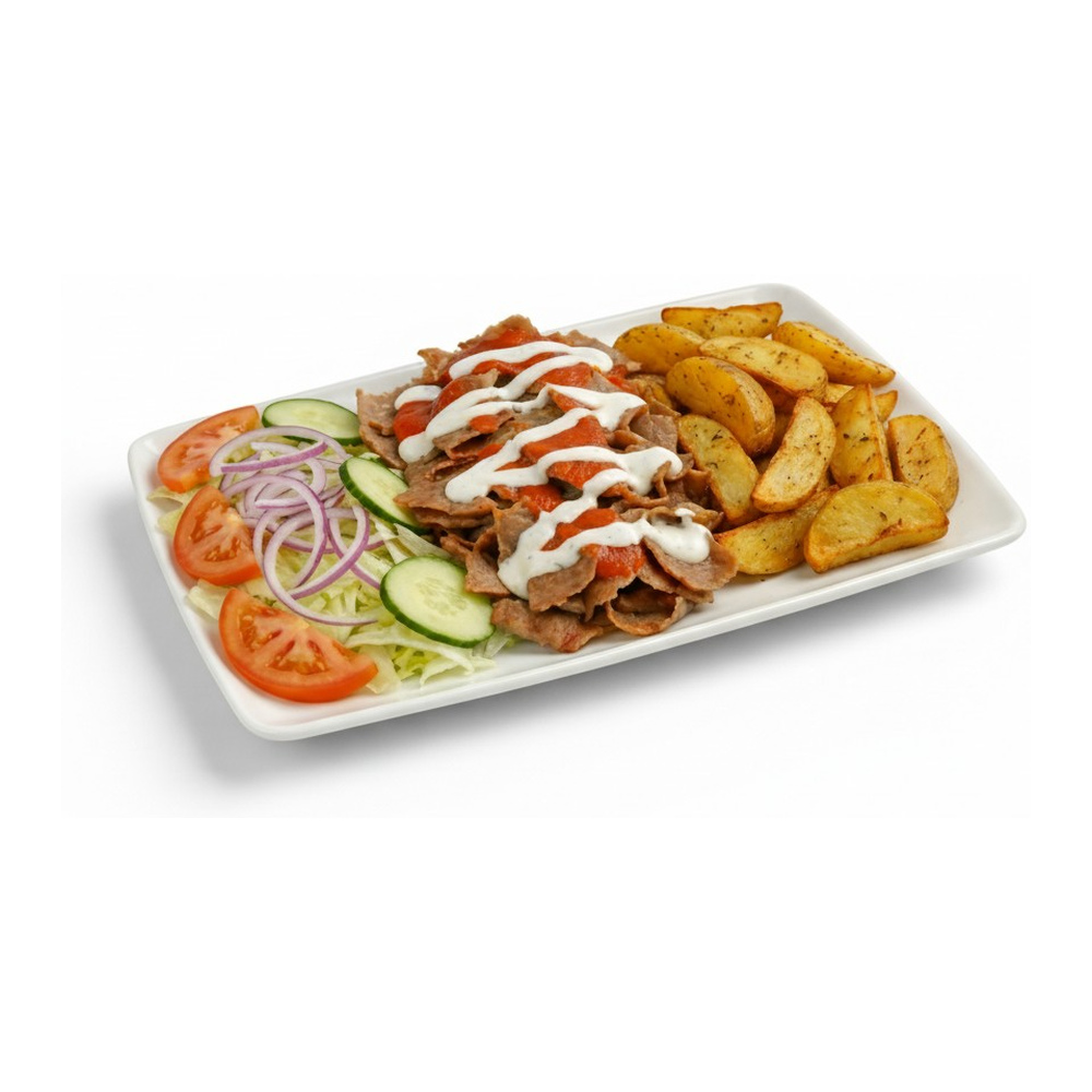 63. Vöner lohkoperunoilla