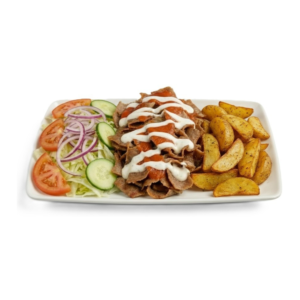 40. Kebab Lohkoperunoilla